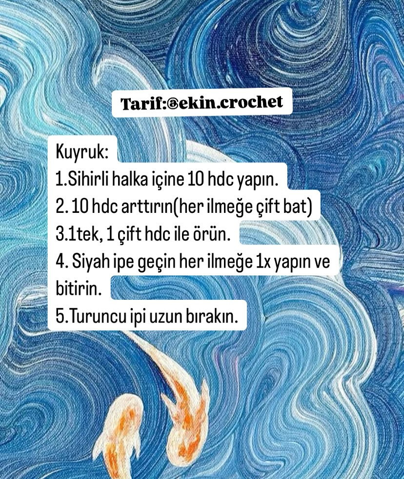 Ücretsiz Palyaço Balığı Anahtarlık Tığ İşi Tarifi