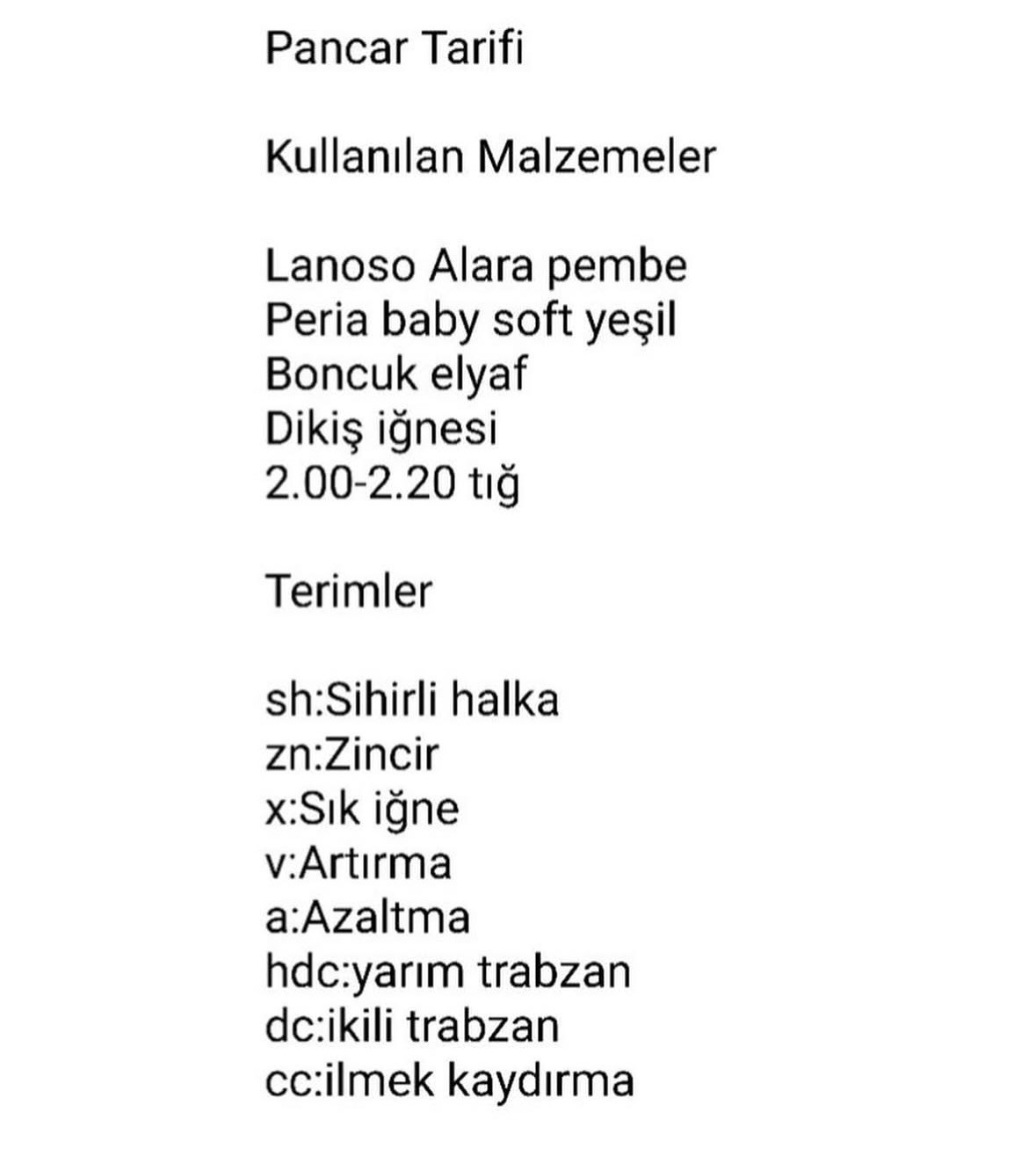 Ücretsiz Pancar Amigurumi Tarifi