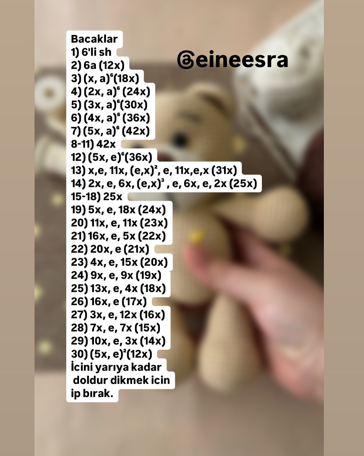Ücretsiz Pofuduk Ayıcık Amigurumi Tarifi