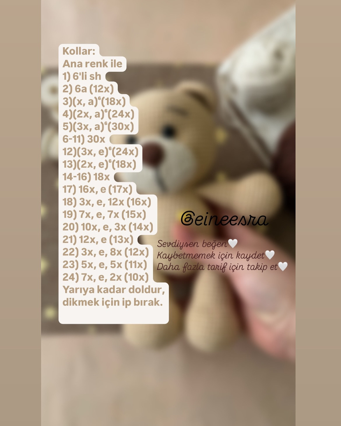Ücretsiz Pofuduk Ayıcık Amigurumi Tarifi