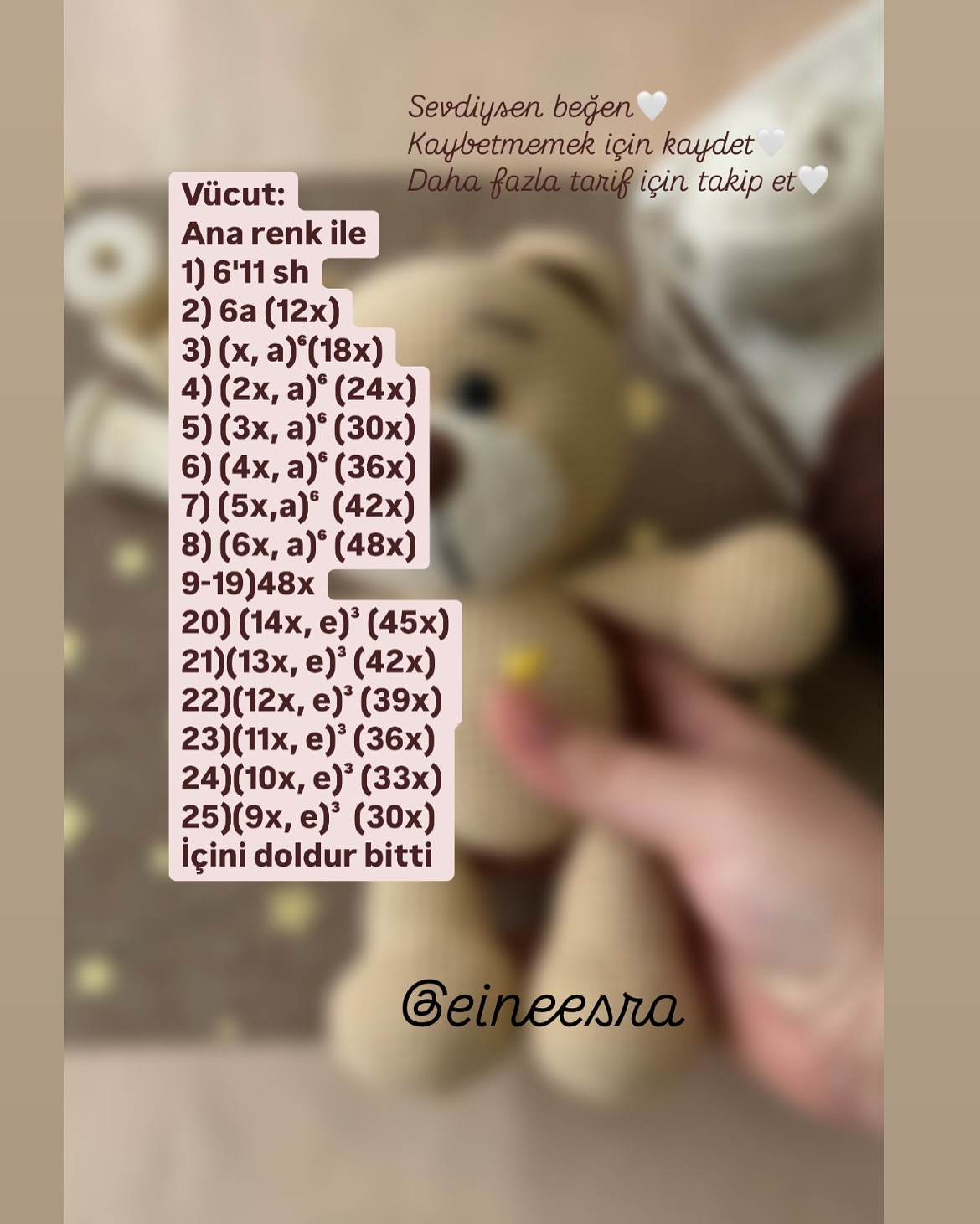 Ücretsiz Pofuduk Ayıcık Amigurumi Tarifi