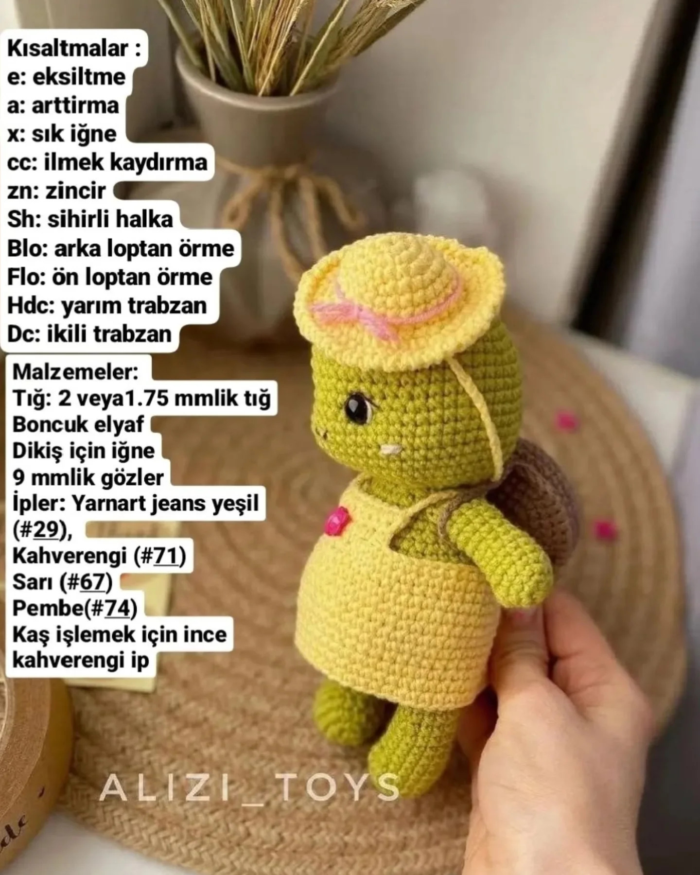 Ücretsiz sevimli amigurumi bebek modeli