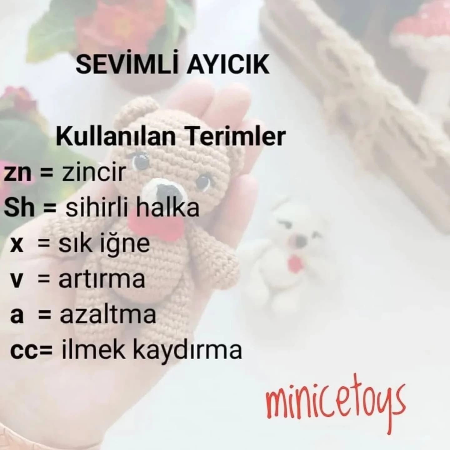 ÜCRETSİZ Sevimli Ayıcık Amigurumi Tarifi