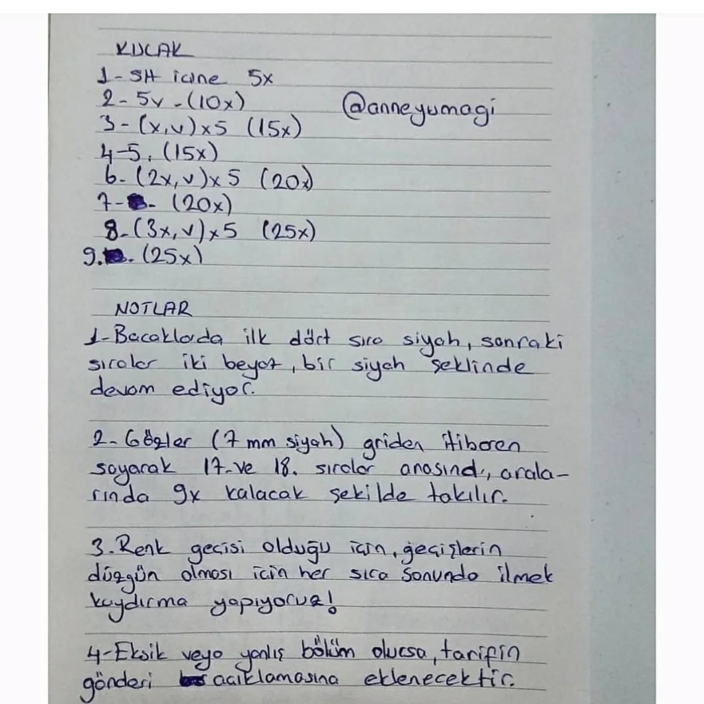 Ücretsiz Sevimli Ayıcık Amigurumi Tarifi Merhaba