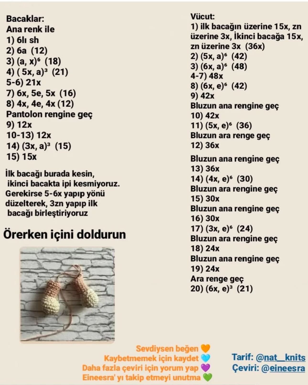 Ücretsiz Sevimli Ayıcıklar Tığ İşi Tarifi