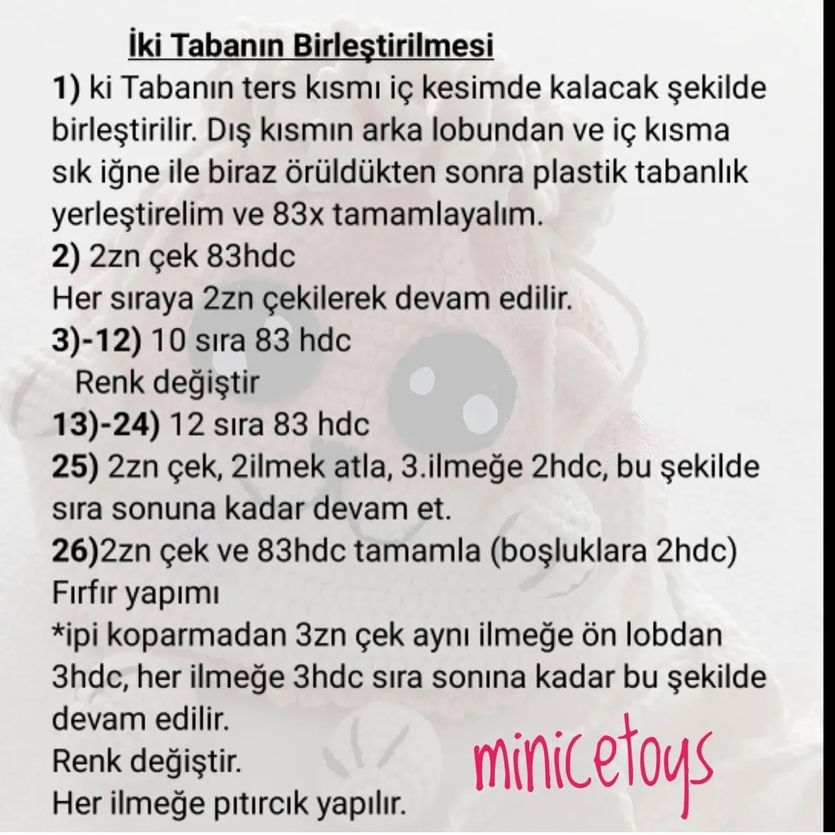 Ücretsiz Sevimli Bayram Kese Örgü Şeması