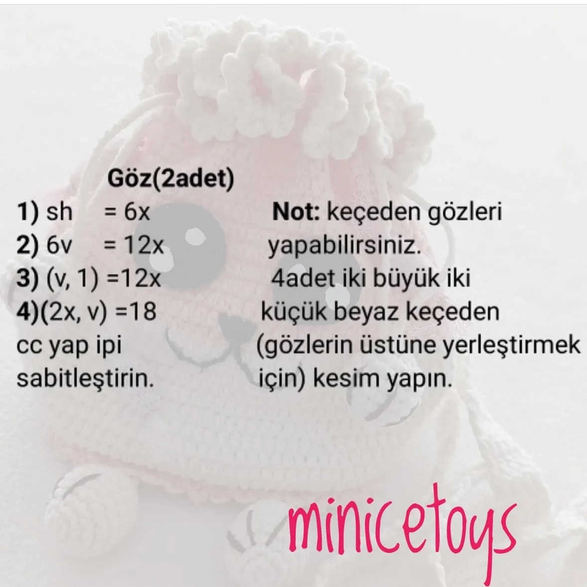 Ücretsiz Sevimli Bayram Kese Örgü Şeması