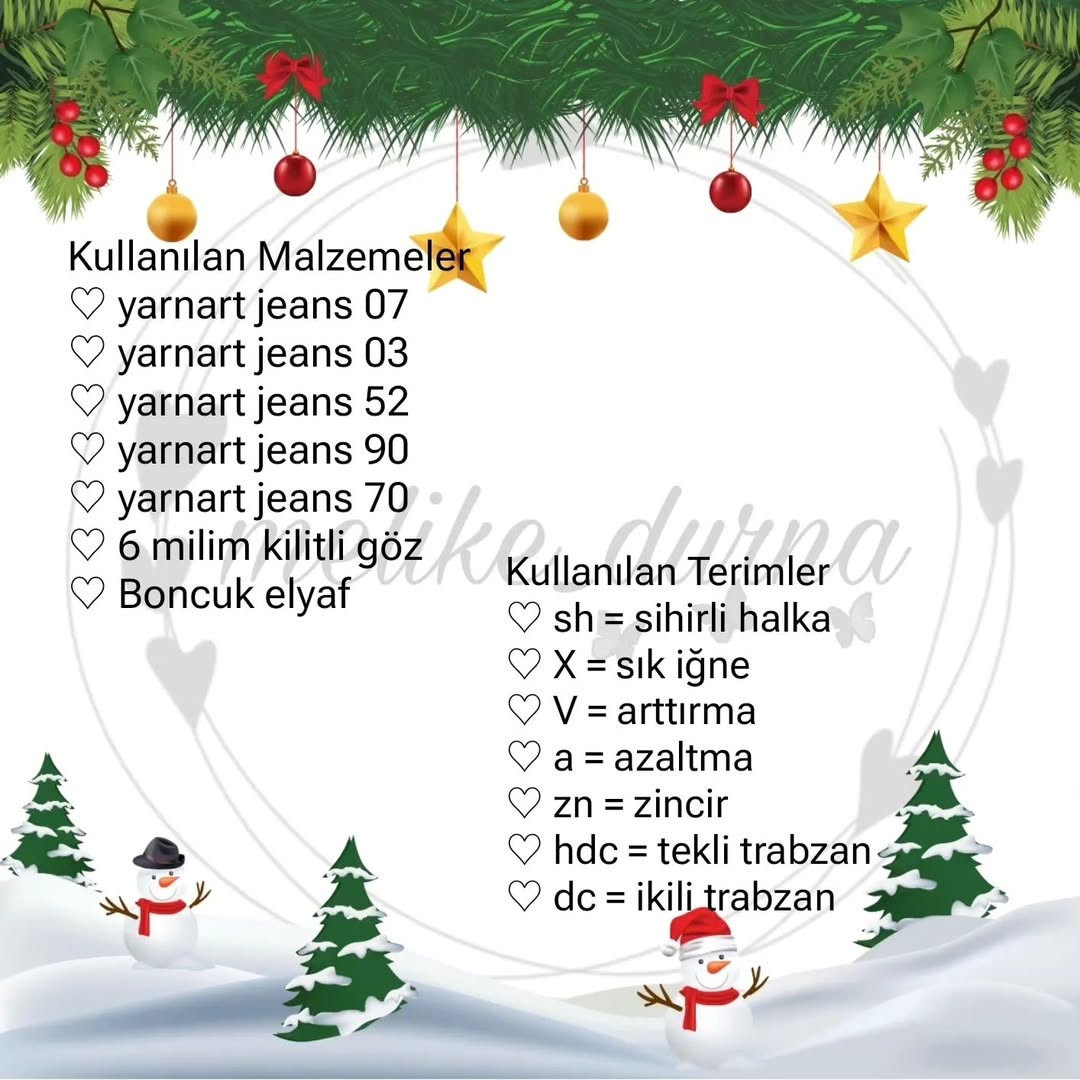 Ücretsiz Sevimli Geyik Amigurumi Tarifi