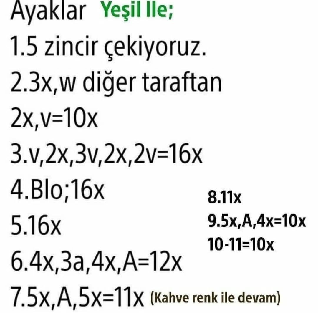 Ücretsiz Sevimli Geyik Amigurumi Tığ İşi Tarifi