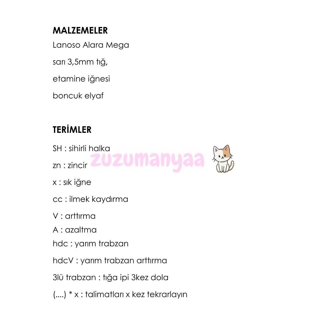 Ücretsiz Sevimli Güneş Amigurumi Tarifi