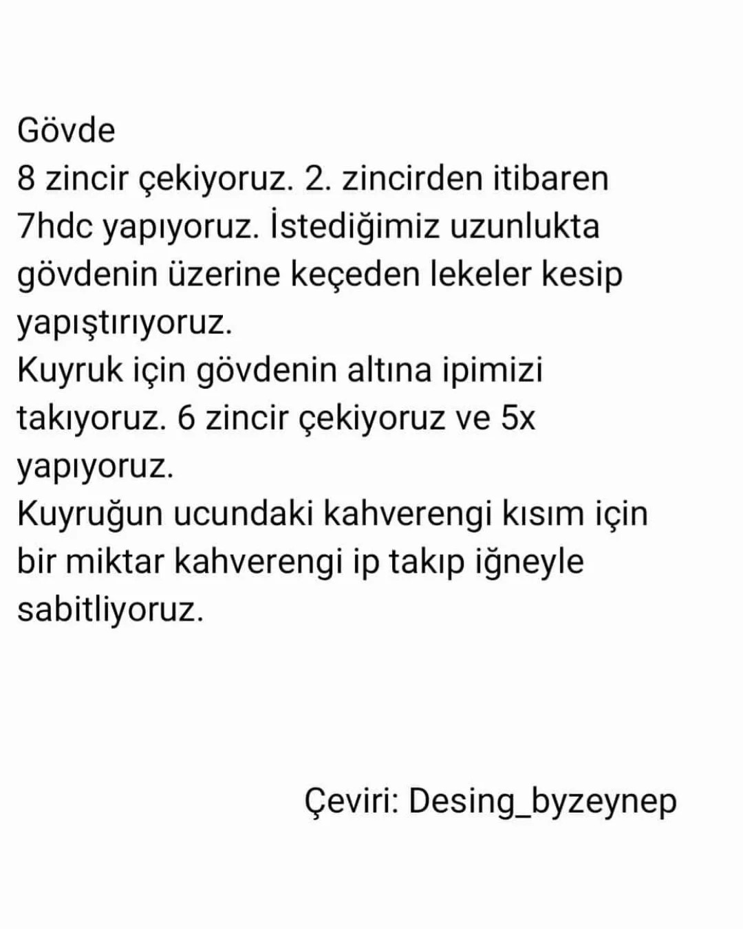 Ücretsiz Sevimli Hayvanlar Şiş Örgü Modelleri