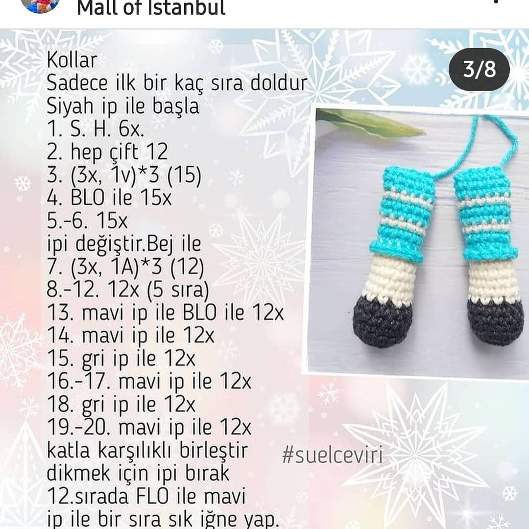 Ücretsiz sevimli inek amigurumi yapım tarifi