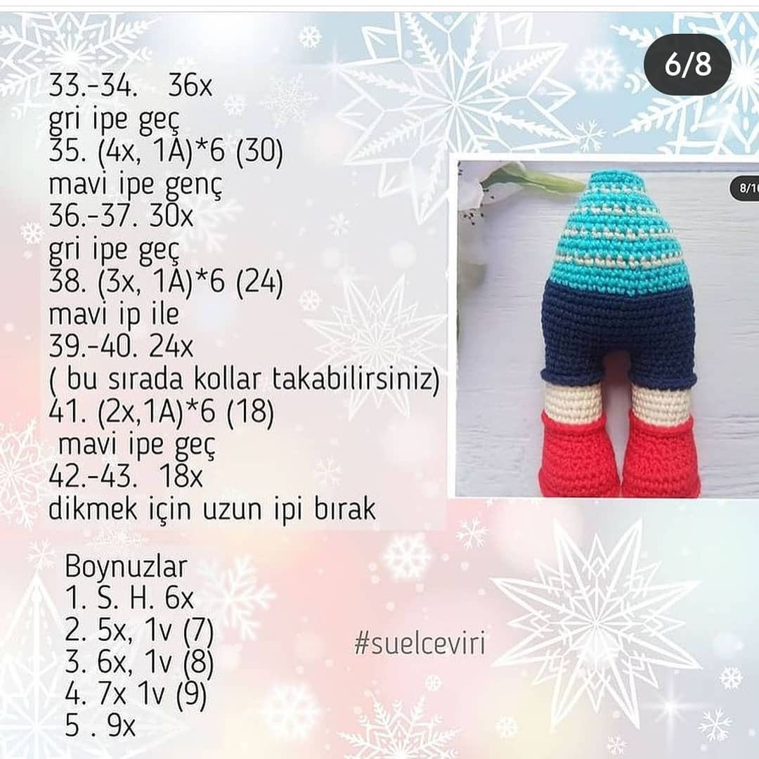 Ücretsiz sevimli inek amigurumi yapım tarifi