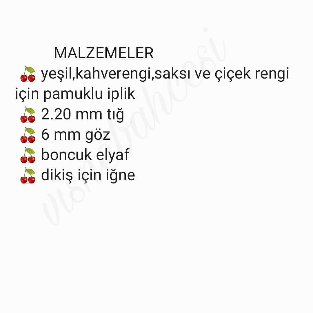 Ücretsiz Sevimli Kaktüs Amigurumi Tarifi