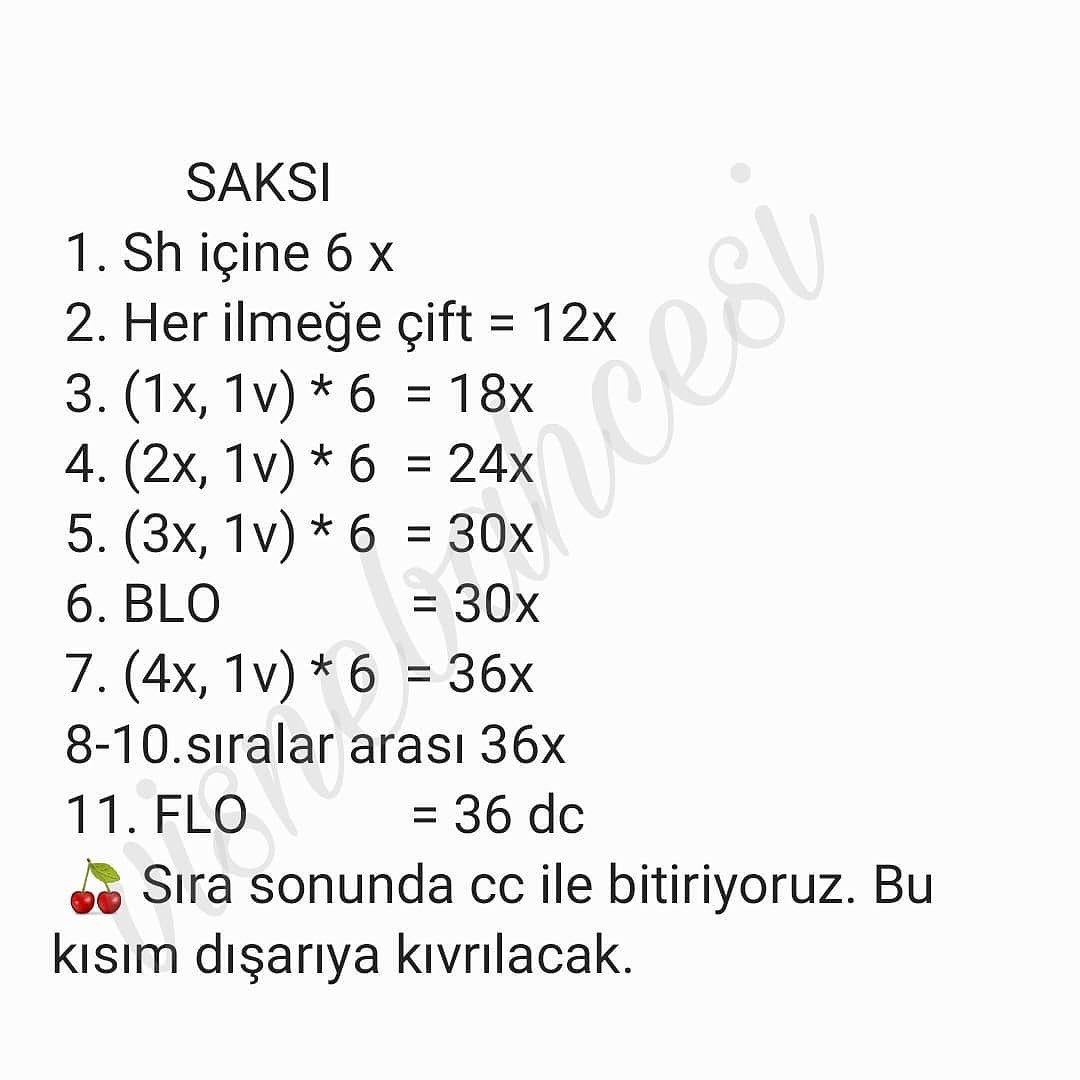 Ücretsiz Sevimli Kaktüs Amigurumi Tarifi