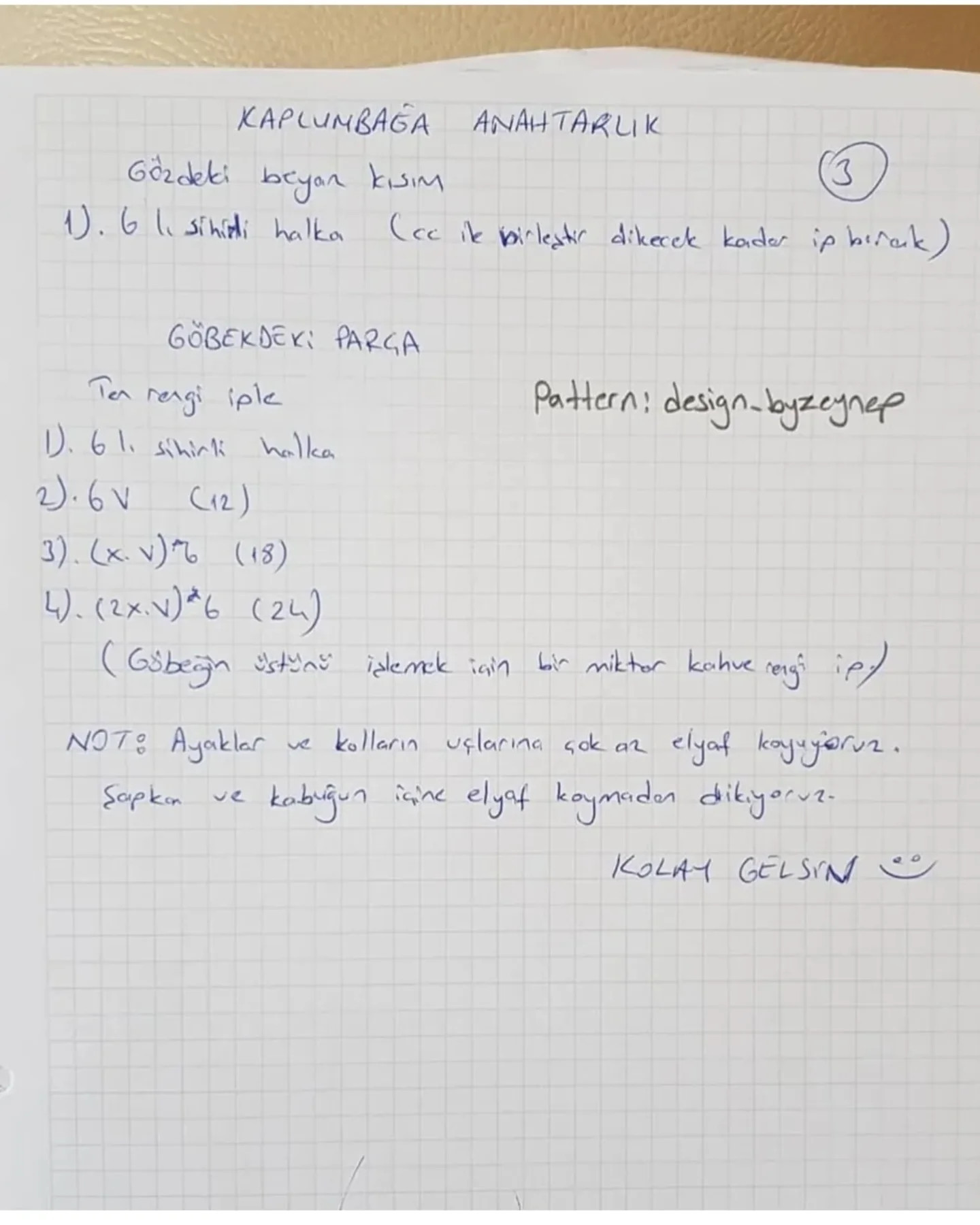 Ücretsiz Sevimli Kaplumbağa Amigurumi Tığ İşi Tarifi