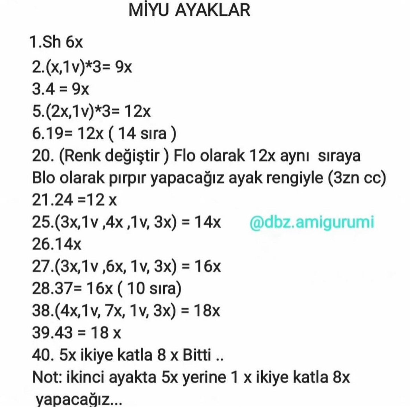 Ücretsiz Sevimli Kedi Amigurumi Şeması