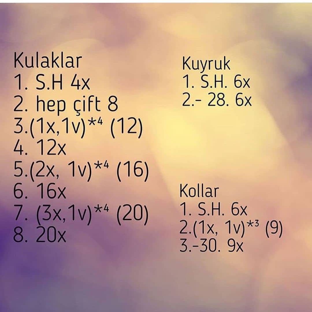 Ücretsiz Sevimli Kedi Bebek Örgü Tarifi