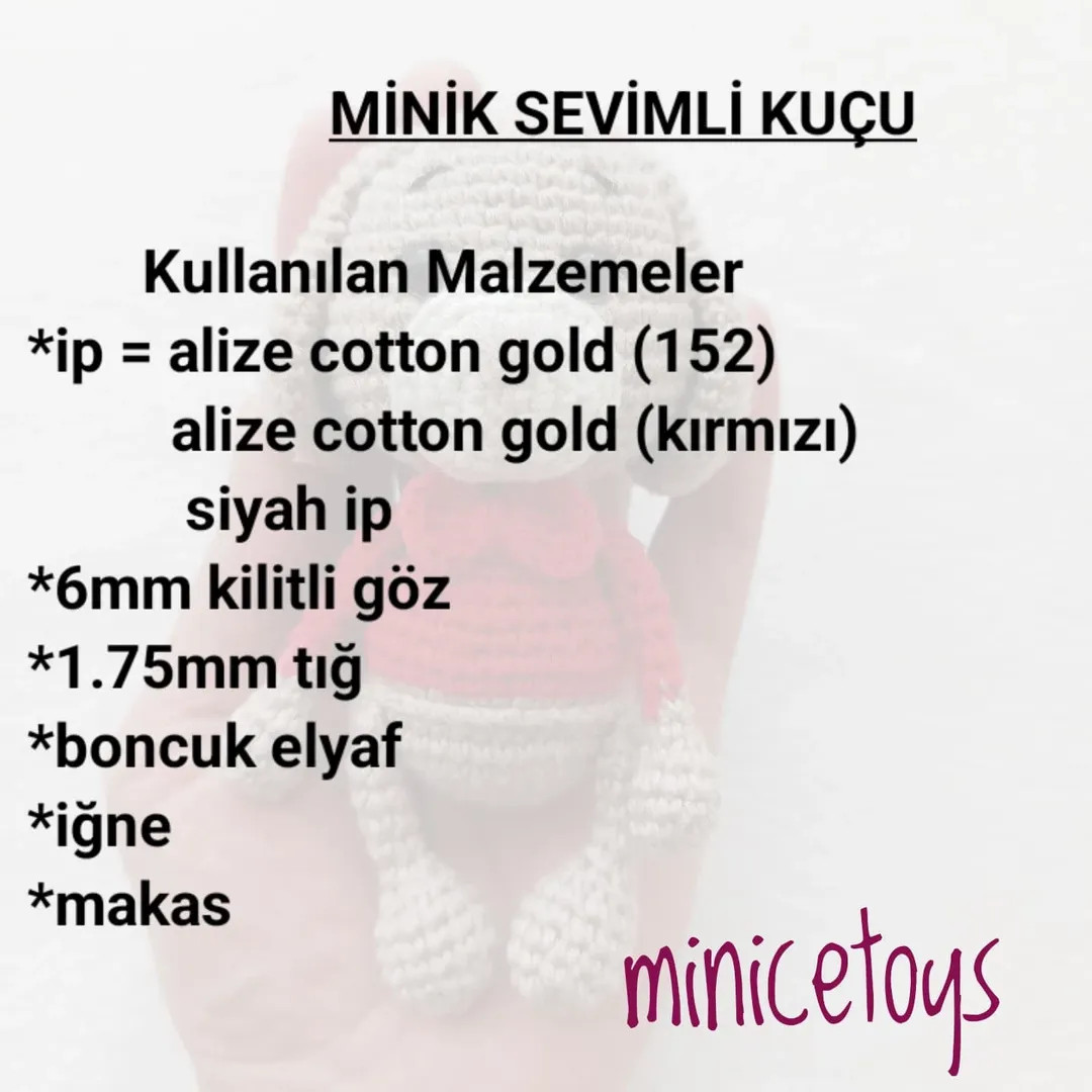 Ücretsiz Sevimli Köpek Amigurumi Tarifi