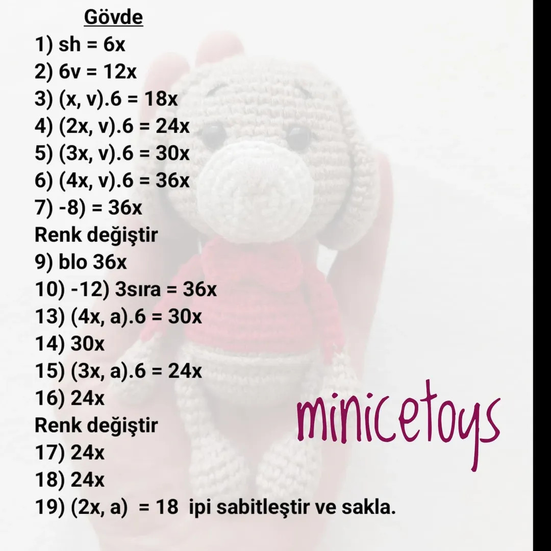 Ücretsiz Sevimli Köpek Amigurumi Tarifi
