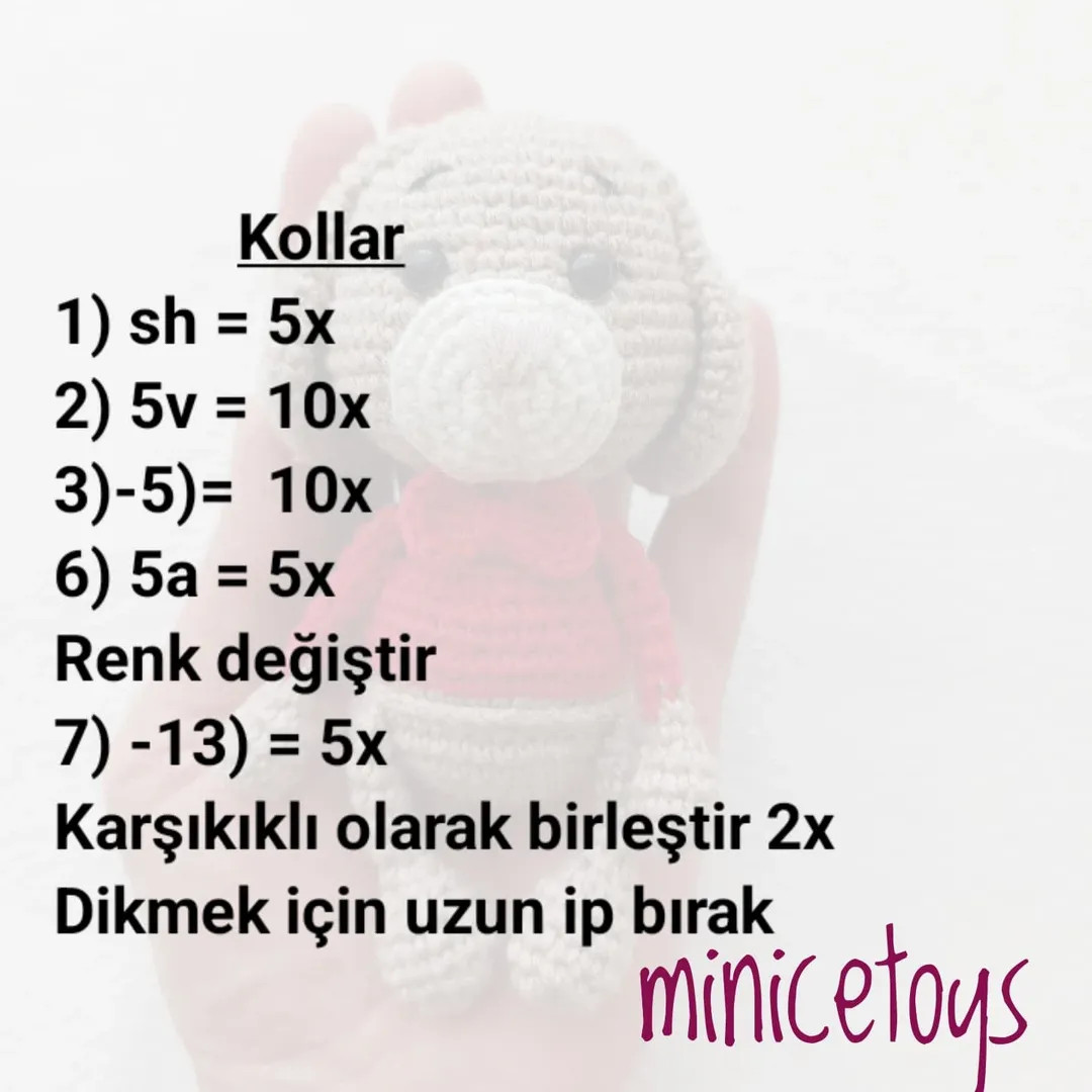 Ücretsiz Sevimli Köpek Amigurumi Tarifi