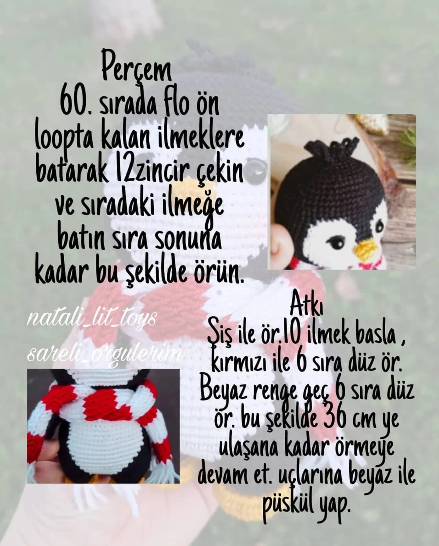 Ücretsiz sevimli penguen amigurumi tarifi