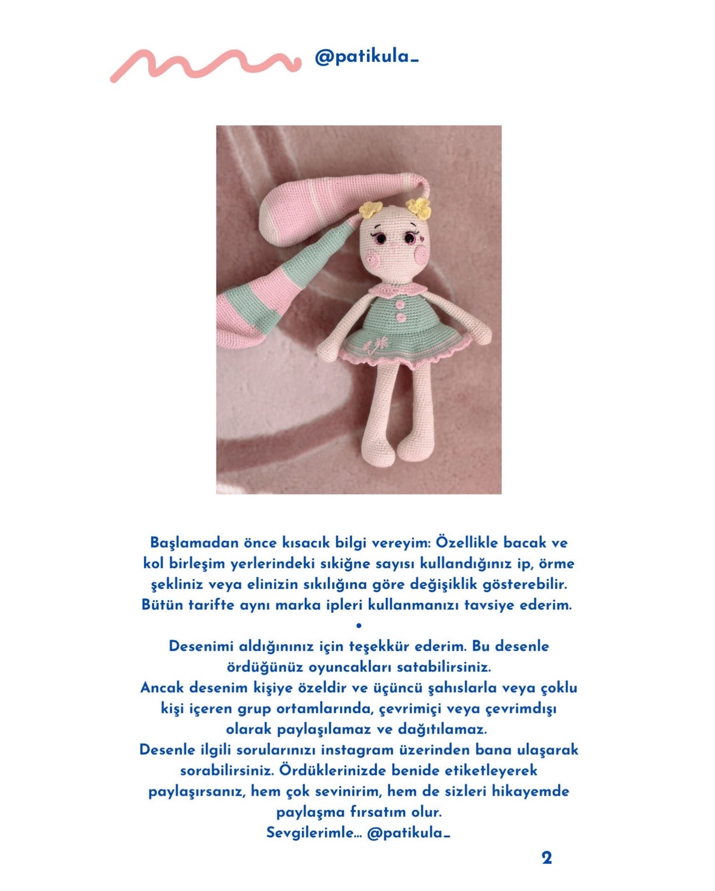 Ücretsiz Sevimli Tavşan Amigurumi Yapımı
