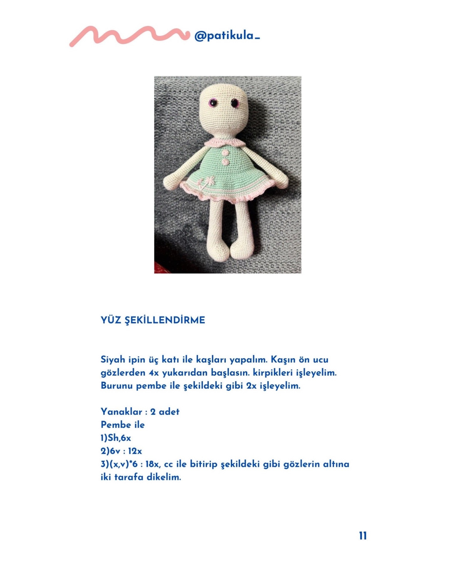 Ücretsiz Sevimli Tavşan Amigurumi Yapımı