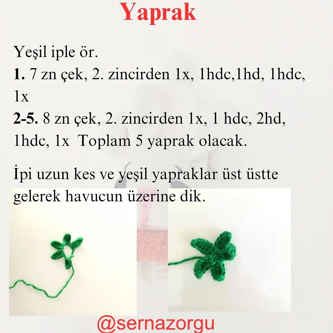 Ücretsiz Sevimli Tavşan Anahtarlık Tarifi