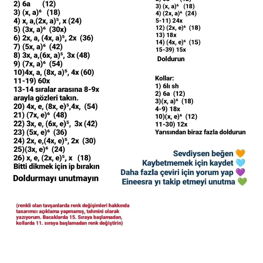 Ücretsiz Sevimli Tavşanlar Tığ İşi Örgü Şeması