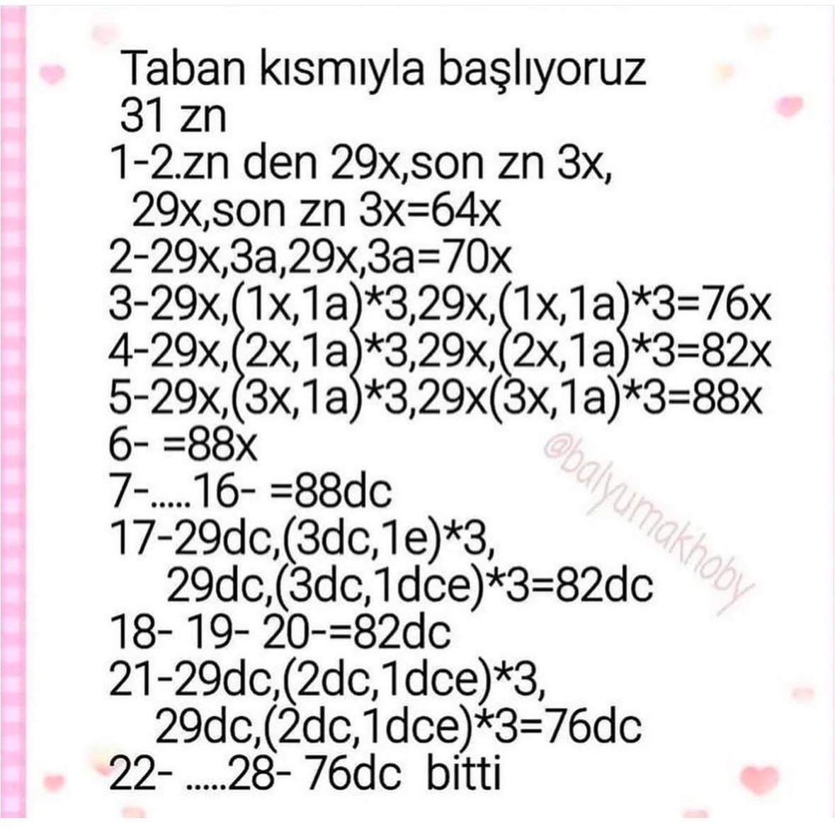 Ücretsiz Tavşanlı Çanta Tığ İşi Tarifi