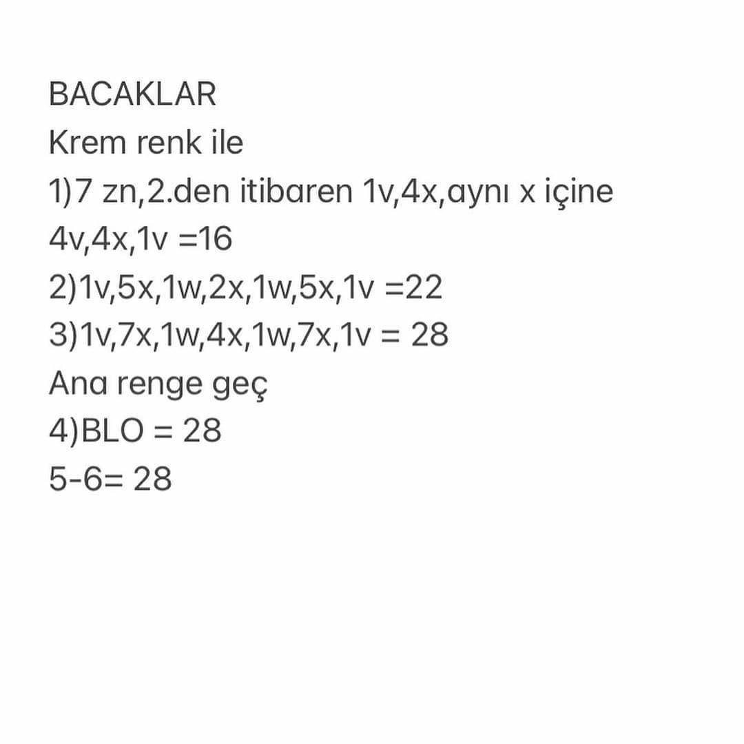 Ücretsiz Tığ İşi Ayıcık Tarifi - 2. Bölüm
