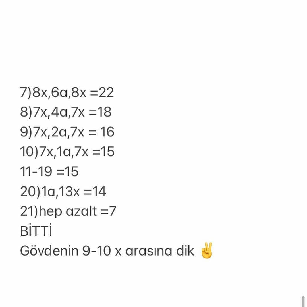 Ücretsiz Tığ İşi Ayıcık Tarifi - 2. Bölüm