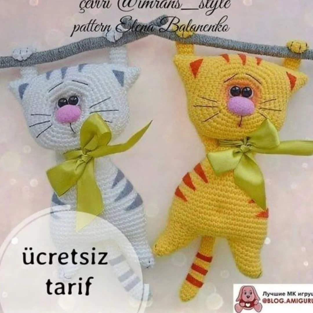 Ücretsiz Tığ İşi Kedi Modeli: Şema