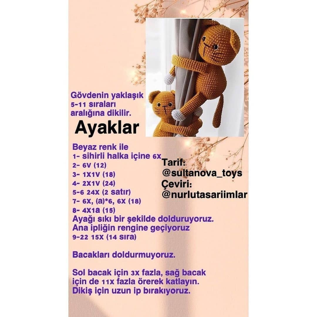Ücretsiz Tığ İşi Kedi Perde Bağlama Tarifi