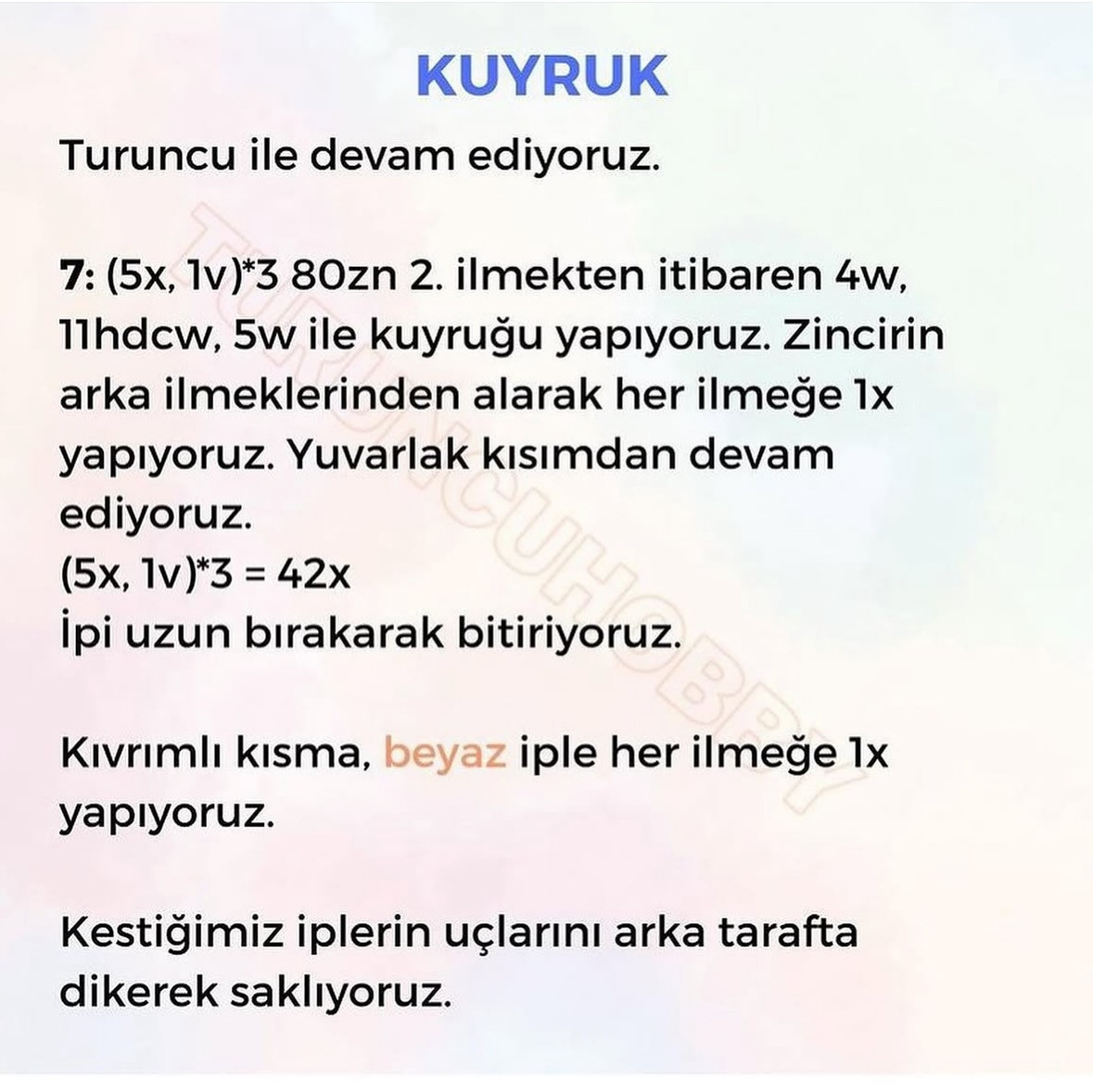 Ücretsiz Tığ işi Tilki Kitap Ayracı Tarifi