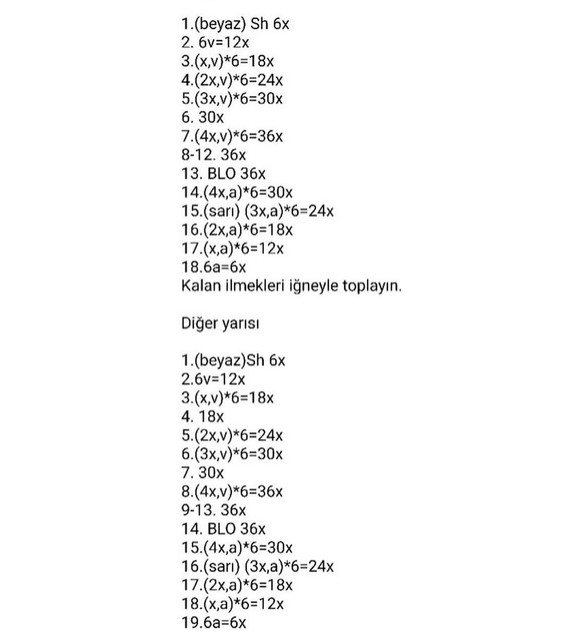 Ücretsiz Tığ İşi Yumurta ve Saçma Sarma Tarifi