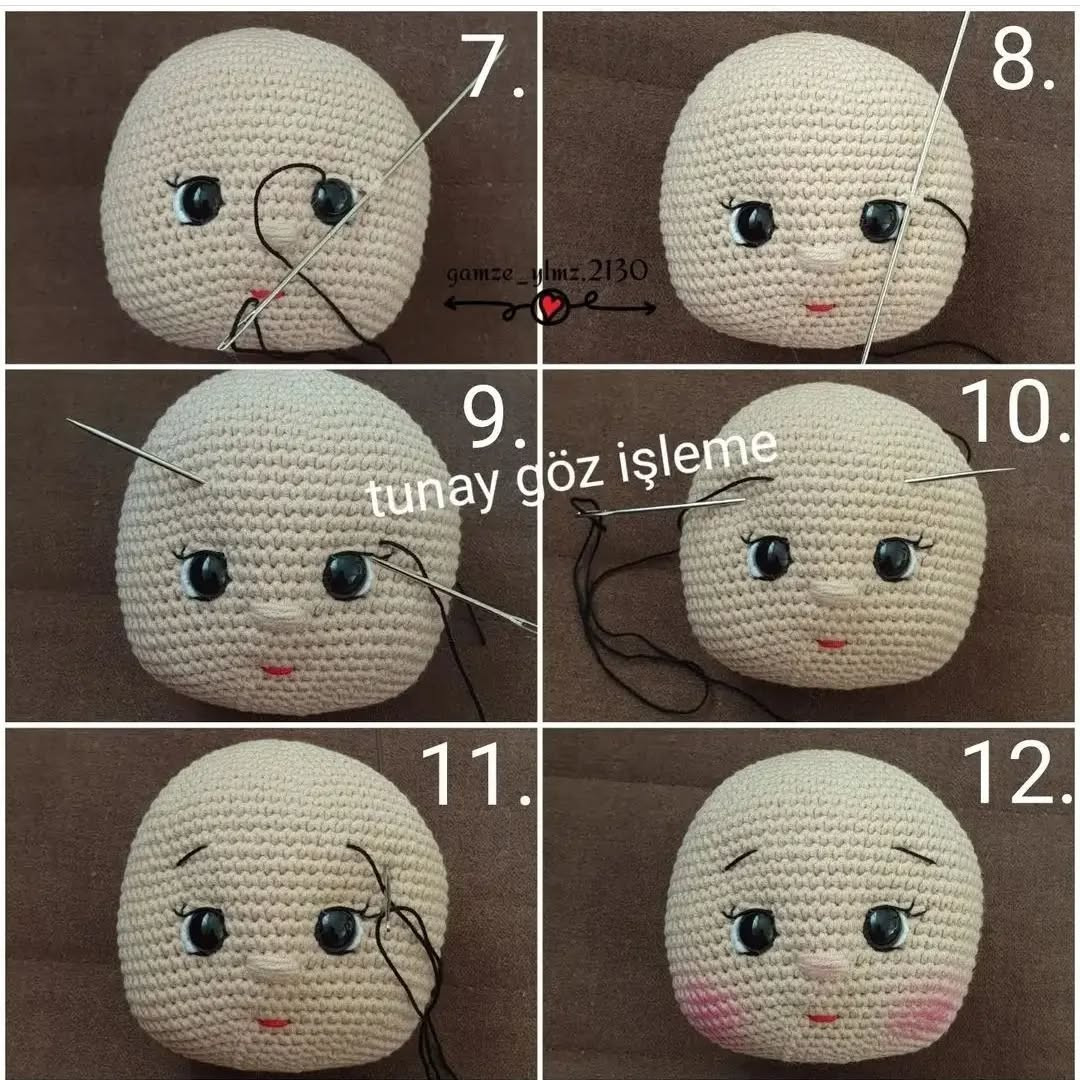 Ücretsiz Tunus ve Tunay Bebekler Tığ işi Şeması