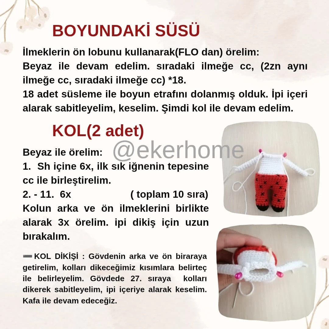 Ücretsiz uğur böceği amigurumi yapılışı
