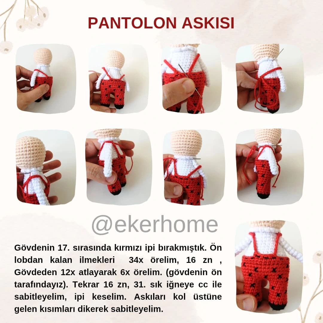 Ücretsiz uğur böceği amigurumi yapılışı