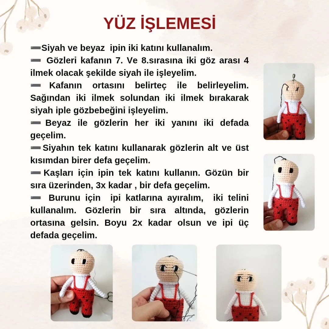 Ücretsiz uğur böceği amigurumi yapılışı