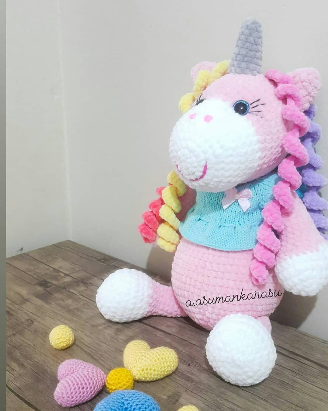 Ücretsiz Unicorn Amigurumi Şeması