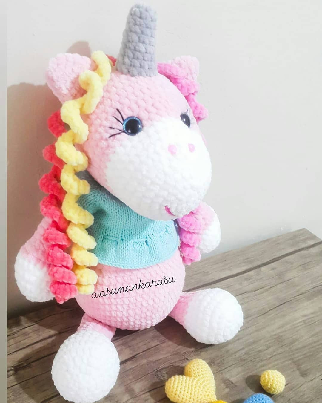 Ücretsiz Unicorn Amigurumi Şeması