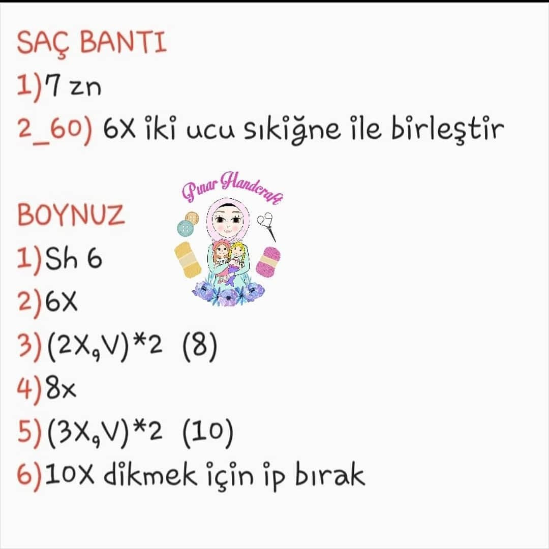 Ücretsiz Unicorn Kız Bebekler Tığ İşi Anlatımı