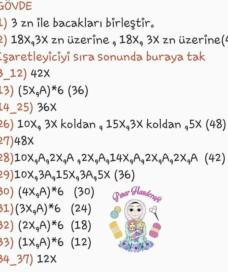 Ücretsiz Unicorn Kız Bebekler Tığ İşi Anlatımı