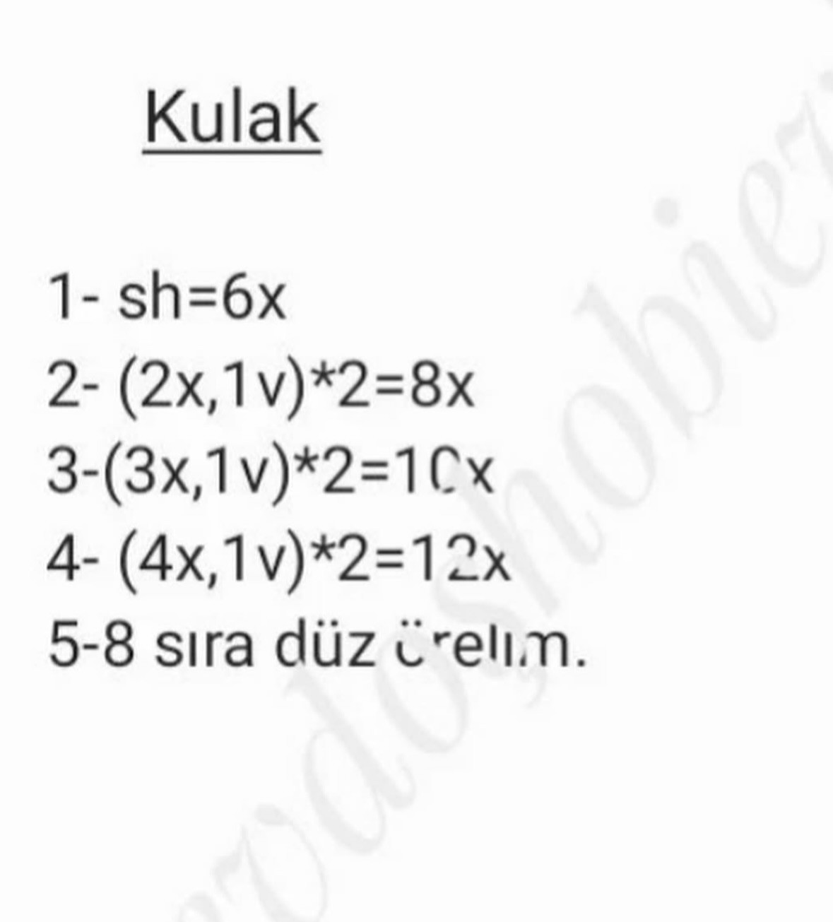 Ücretsiz Uykucu Ayraç Tığ İşi Şeması
