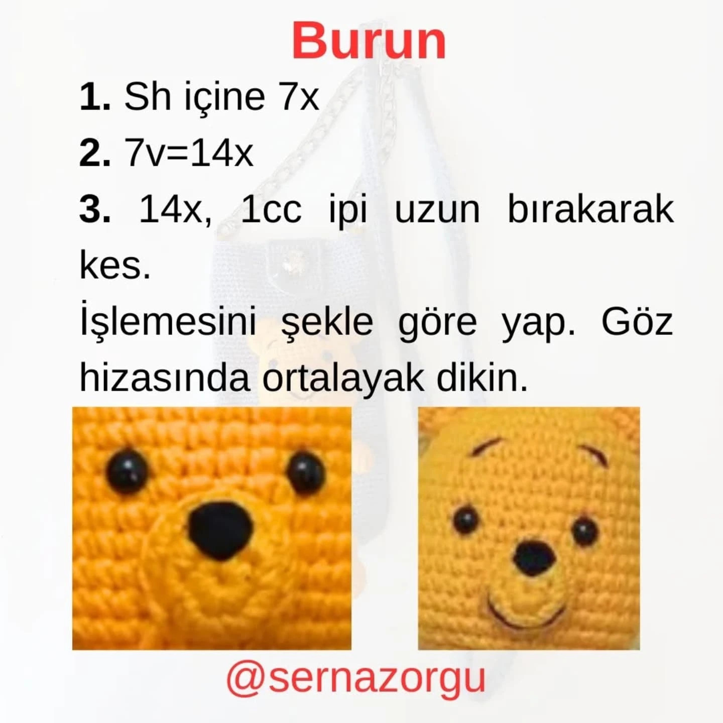 Ücretsiz Winnie Telefon Çantası Tığ İşi Tarifi