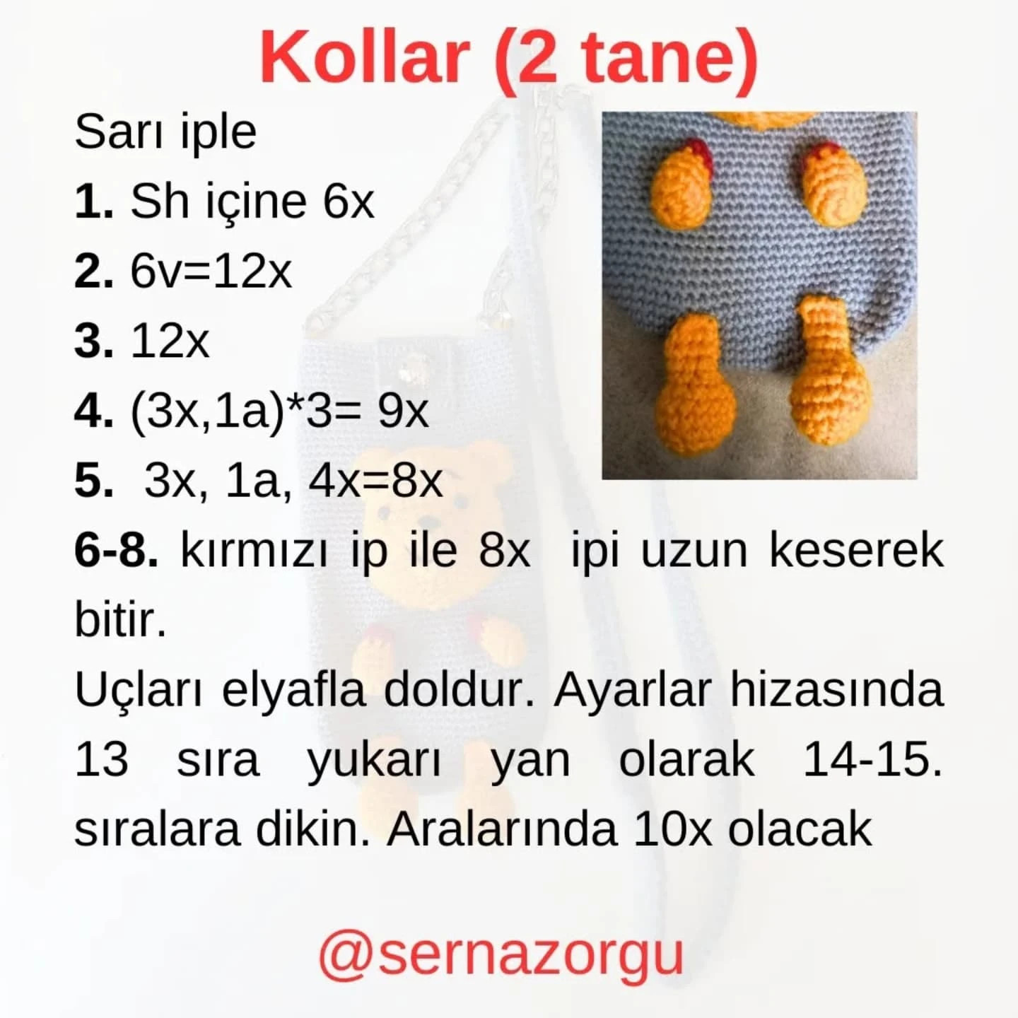 Ücretsiz Winnie Telefon Çantası Tığ İşi Tarifi