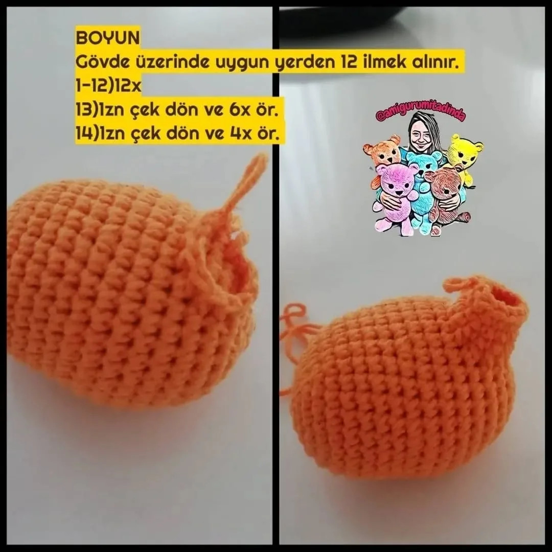 Ücretsiz Zürafa Amigurumi Yapımı