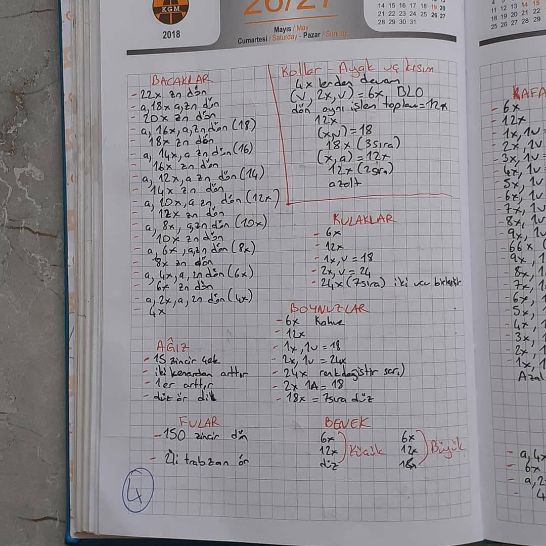 Ücretsiz Zürafa Seti Tığ İşi Tarifi